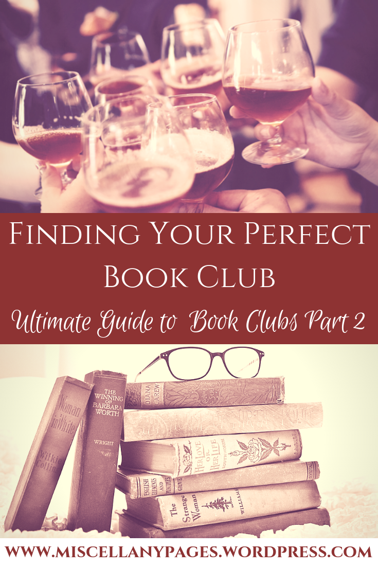 Finding Your Perfect Book Club Pinterest Graphic