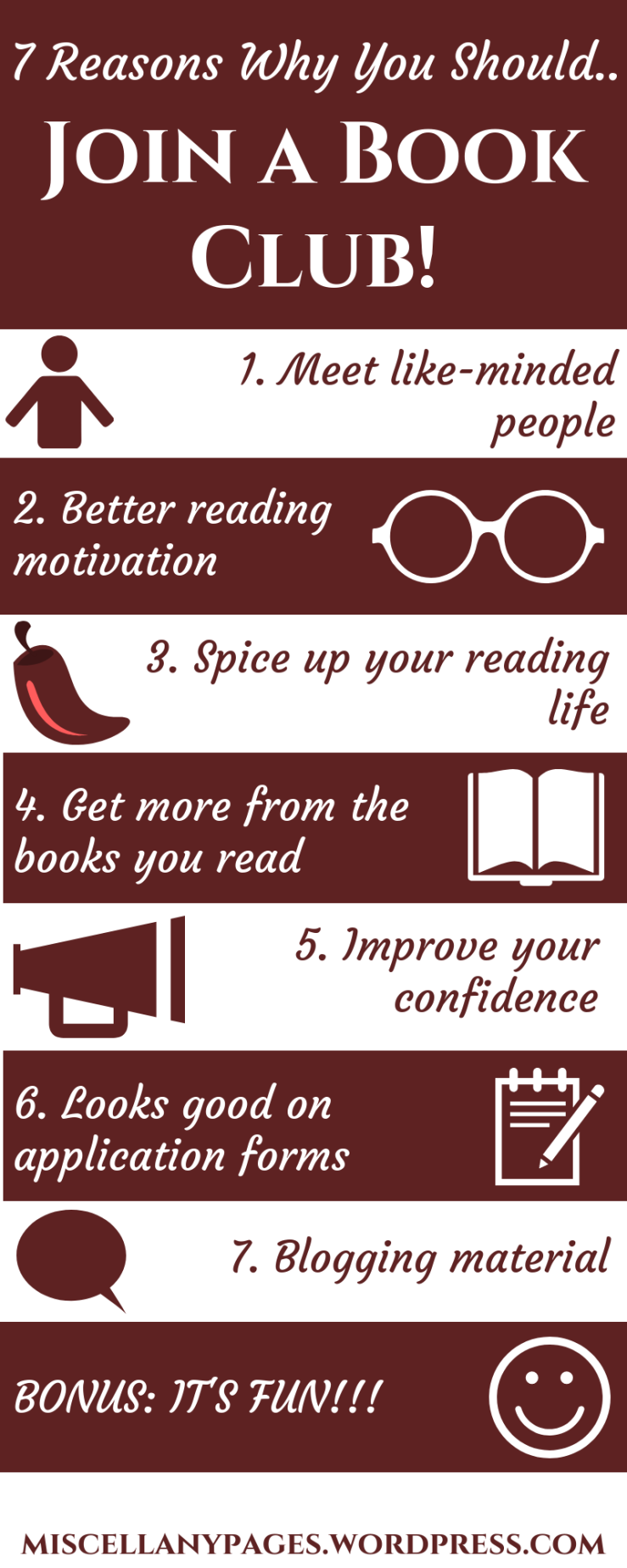 Reasons to Join a Book Club Pinterest Graphic