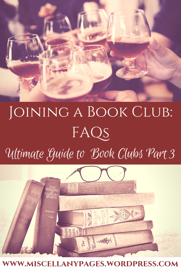Joining a Book Club FAQs Pinterest Graphic