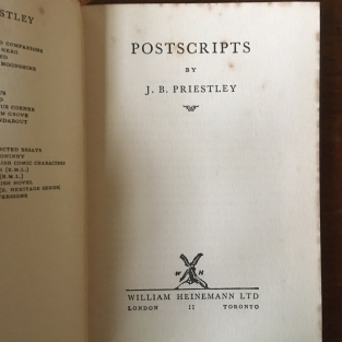 Postscripts by J.B. Priestley